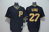 Pittsburgh Pirates #27 Jung-ho Kang Black New Cool Base Stitched Baseball Jersey,baseball caps,new era cap wholesale,wholesale hats